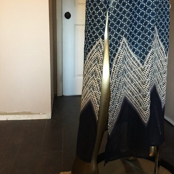 MAURICES Blue Aztec Print Maxi Dress - Picture 9 of 13